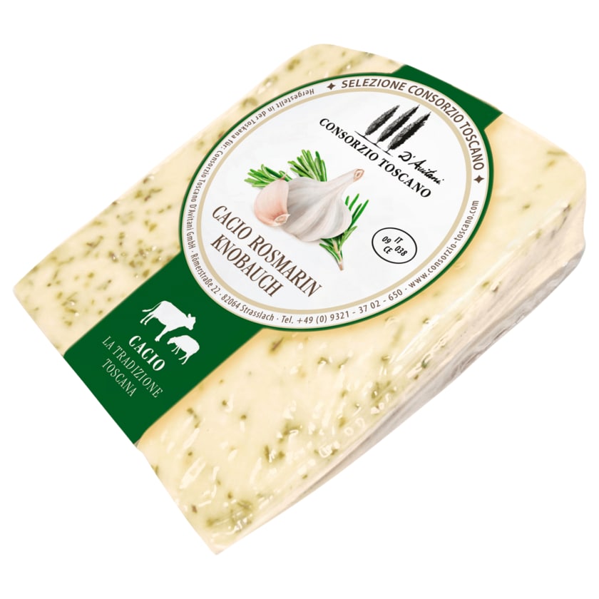 Consorzio Toscano Cacio Rosmarin Knoblauch Käse 150g